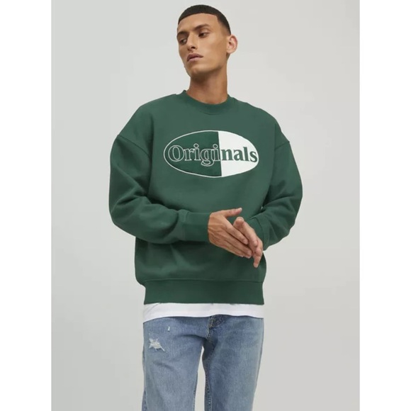 NWOT Jack & Jones Green Men's Sweater - Picture 1 of 8